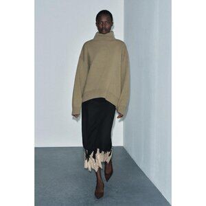 ZARA ZW COLLECTION COMBINED LACE SKIRT